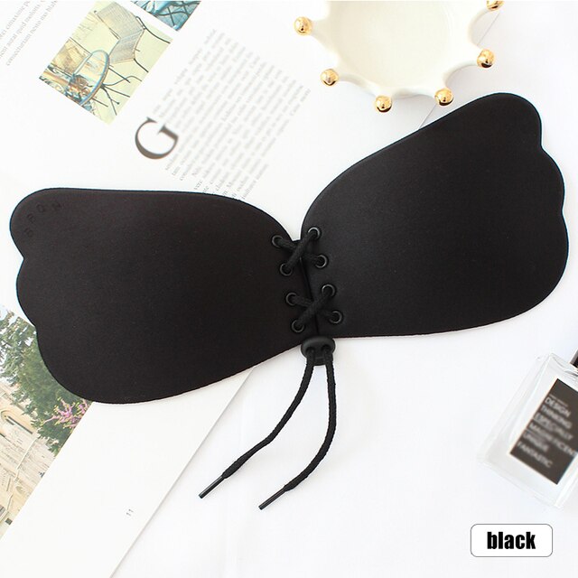 Perfection Push-Up Silicone Magic Bra Pack of 2 ( Black & Beige